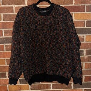 VTG Tosani Sweater Coogi-Style 3D Knit 90s Sz XL